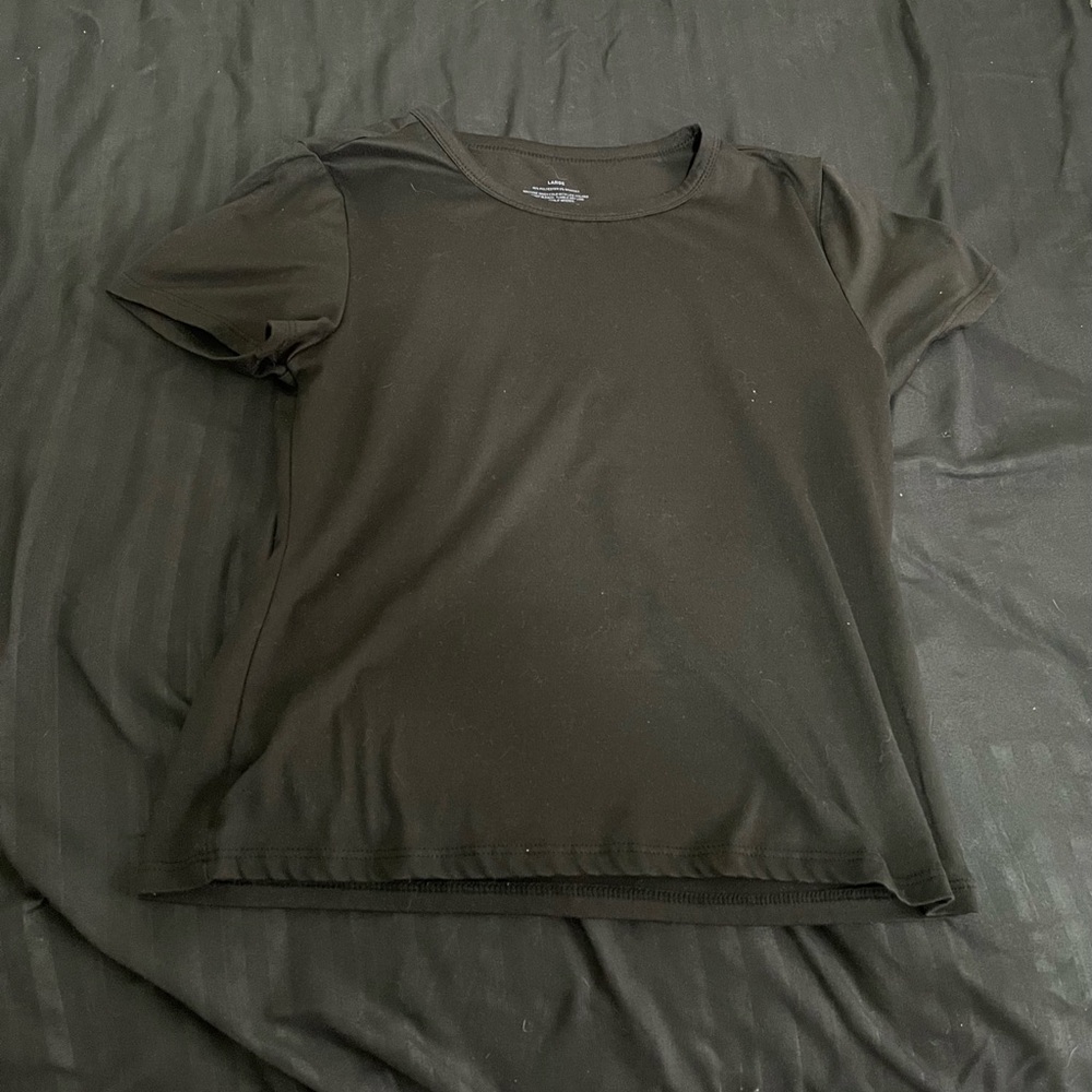 Classic Black Crew Neck Shirt